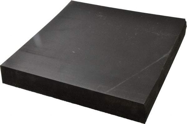 Made in USA - 12" Long, 12" Wide, Neoprene Spring Blend Rubber Foam Sheet - 65 to 75 Durometer, Black, -20 to 170°F, 1,000 psi Tensile Strength, Stock Length - A1 Tooling