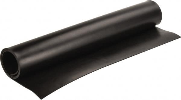 Made in USA - 36" Long, 24" Wide, Neoprene Spring Blend Rubber Foam Sheet - 65 to 75 Durometer, Black, -20 to 170°F, 1,000 psi Tensile Strength, Stock Length - A1 Tooling