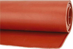 Made in USA - 36" Wide, Fiberglass-Reinforced Silicone Rubber Foam Sheet - 65 to 75 Durometer, Red, -65 to 400°F, Cut-to-Length - A1 Tooling