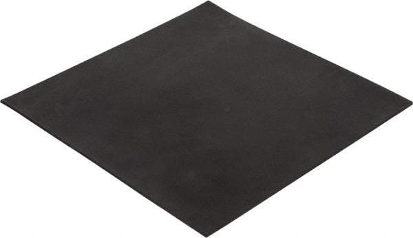 Made in USA - 12" Long, 12" Wide, EPDM Rubber Foam Sheet - 50 to 60 Durometer, Black, -40 to 240°F, 1,000 psi Tensile Strength, Stock Length - A1 Tooling