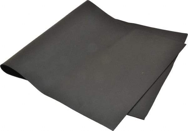 Made in USA - 24" Long, 12" Wide, EPDM Rubber Foam Sheet - 50 to 60 Durometer, Black, -40 to 240°F, 1,000 psi Tensile Strength, Stock Length - A1 Tooling