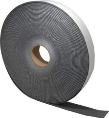 Made in USA - 3/16" Thick x 2" Wide x 100' Long Gray Open Cell Polyurethane Foam Rubber Roll - Stock Length, Adhesive Back, 1.8 to 2.2 Lb/Cu Ft Density, -20°F to 160°F - A1 Tooling