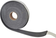 Made in USA - 3/8" Thick x 2" Wide x 50' Long Gray Open Cell Polyurethane Foam Rubber Roll - Stock Length, Adhesive Back, 1.8 to 2.2 Lb/Cu Ft Density, -20°F to 160°F - A1 Tooling