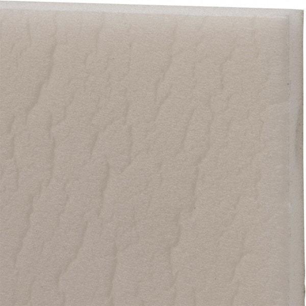 Made in USA - 54" Wide, Polyethylene Foam Rubber Foam Sheet - White, -110 to 180°F, Adhesive Backing, Cut-to-Length - A1 Tooling