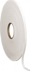 Made in USA - 50' x 3/8" x 3/16" White Polyethylene Foam Roll - A1 Tooling