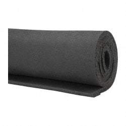 Value Collection - 36" Wide, Natural Foam Rubber Foam Sheet - 45 to 55 Durometer, Black, -40 to 160°F, Cut-to-Length - A1 Tooling