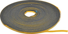 Made in USA - 50' x 3/8" x 1/4" Black Natural Foam Roll - A1 Tooling