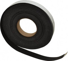 Made in USA - 1/16" Thick x 1" Wide x 50' Long Black Closed Cell Neoprene-Blend Spring Rubber Roll - Stock Length, Adhesive Back, 8 to 11 Lb/Cu Ft Density, -40°F to 158°F - A1 Tooling