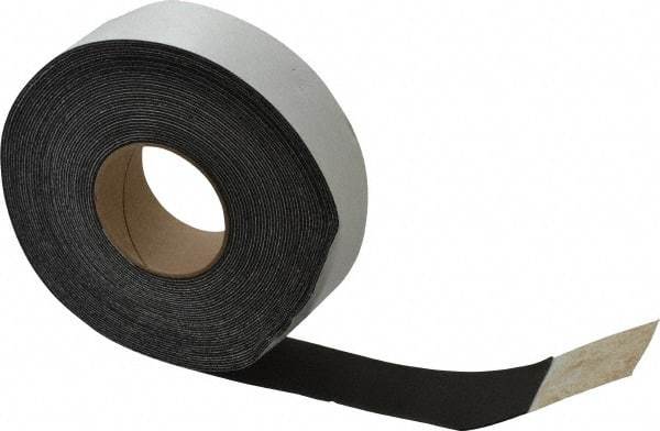 Made in USA - 1/16" Thick x 2" Wide x 50' Long Black Closed Cell Neoprene-Blend Spring Rubber Roll - Stock Length, Adhesive Back, 8 to 11 Lb/Cu Ft Density, -40°F to 158°F - A1 Tooling