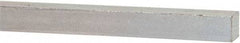 Made in USA - 12" Long x 3/8" High x 3/8" Wide, Zinc-Plated Oversized Key Stock - C1018 Steel - A1 Tooling