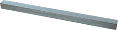 Made in USA - 12" Long x 11/16" High x 11/16" Wide, Zinc-Plated Oversized Key Stock - C1018 Steel - A1 Tooling