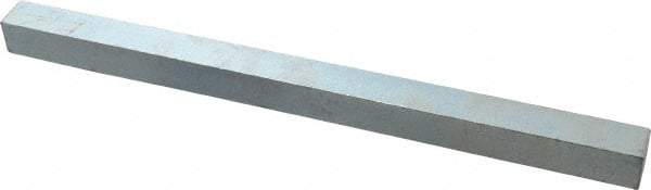 Made in USA - 12" Long x 3/4" High x 3/4" Wide, Zinc-Plated Oversized Key Stock - C1018 Steel - A1 Tooling