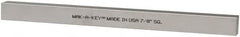 Made in USA - 12" Long x 7/8" High x 7/8" Wide, Zinc-Plated Oversized Key Stock - C1018 Steel - A1 Tooling