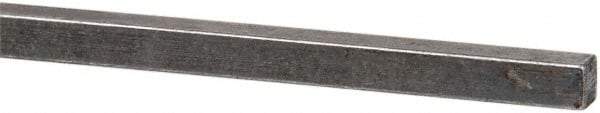 Made in USA - 12" Long x 3/16" High x 3/16" Wide, Over/Undersized Key Stock - 1090/1095 Steel - A1 Tooling