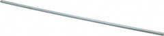 Made in USA - 12" Long, Zinc-Plated Step Key Stock for Shafts - C1018 Steel - A1 Tooling