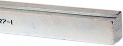 Made in USA - 12" Long, Zinc-Plated Step Key Stock for Shafts - C1018 Steel - A1 Tooling