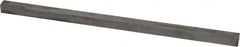 Made in USA - 12" Long x 1/2" High x 1/2" Wide, Undersized Key Stock - 18-8 Stainless Steel - A1 Tooling