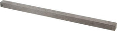 Made in USA - 12" Long x 9/16" High x 9/16" Wide, Undersized Key Stock - 18-8 Stainless Steel - A1 Tooling