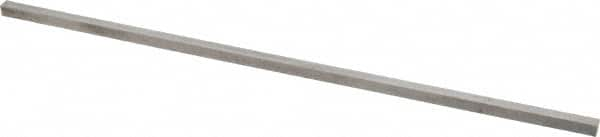 Made in USA - 12" Long x 1/4" High x 1/4" Wide, Undersized Key Stock - Type 316 Stainless Steel - A1 Tooling