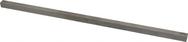 Made in USA - 12" Long x 3/8" High x 3/8" Wide, Undersized Key Stock - Type 316 Stainless Steel - A1 Tooling