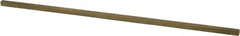 Made in USA - 12" Long x 1/4" High x 1/4" Wide, Over/Undersized Key Stock - Alloy 360 Brass - A1 Tooling