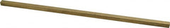 Made in USA - 12" Long x 5/16" High x 5/16" Wide, Over/Undersized Key Stock - Alloy 360 Brass - A1 Tooling