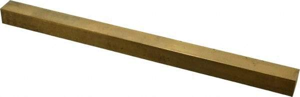 Made in USA - 12" Long x 3/4" High x 3/4" Wide, Over/Undersized Key Stock - Alloy 360 Brass - A1 Tooling