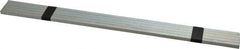 Made in USA - 12" Long, Zinc-Plated Oversized Key Stock - C1045 Steel - A1 Tooling