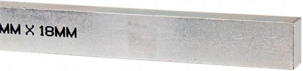 Made in USA - 12" Long, Zinc-Plated Oversized Key Stock - C1045 Steel - A1 Tooling