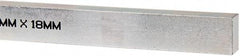 Made in USA - 12" Long, Zinc-Plated Oversized Key Stock - C1045 Steel - A1 Tooling