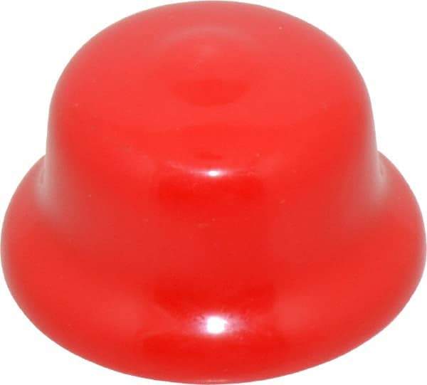 Caplugs - Flexible Push-In Plug - 1 - 1-1/16" OD, Vinyl, Red - A1 Tooling