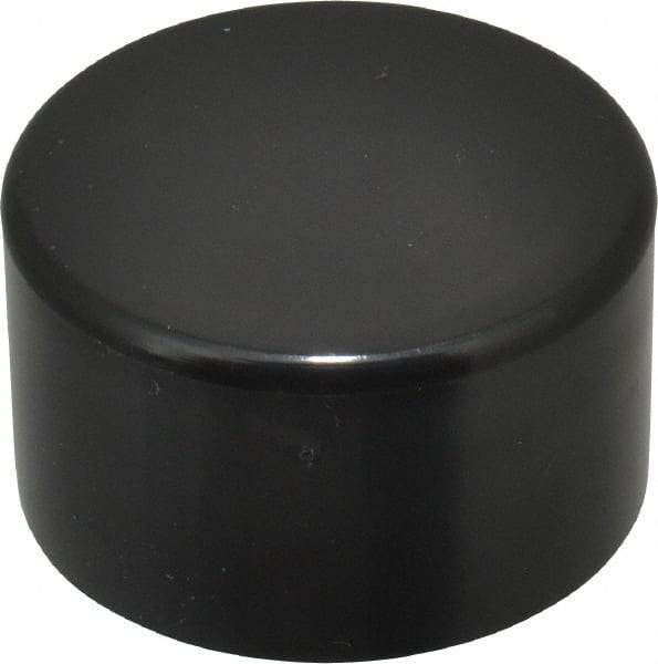 Caplugs - 1-3/4" ID, Round Head Cap - Polyethylene, Black - A1 Tooling