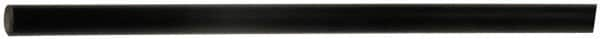 Made in USA - 3' Long, 1-1/2" Diam, Polyurethane Plastic Rod - 95A Hardness, Black - A1 Tooling