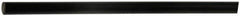 Made in USA - 1' Long, 3" Diam, Polyurethane Plastic Rod - 75D Hardness, Black - A1 Tooling