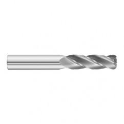 3/8 Dia. x 4 Overall Length 4-Flute .120 C/R Solid Carbide SE End Mill-Round Shank-Center Cut-Uncoated - A1 Tooling