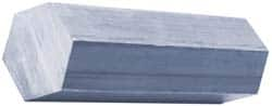 Made in USA - 4 Ft. Long x 7/8 Inch Wide, Nylon, Hexagonal Plastic Bar - Width is Width Across Flats, Natural - A1 Tooling