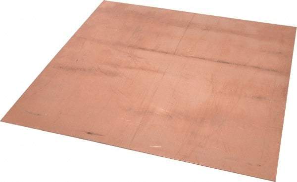 Value Collection - 0.05 Inch Thick x 12 Inch Square, Copper Sheet - Alloy 110 - A1 Tooling