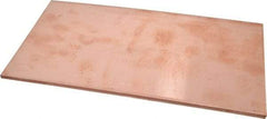 Value Collection - 1/4 Inch Thick x 6 Inch Wide x 12 Inch Long, Copper Sheet - Alloy 110 - A1 Tooling