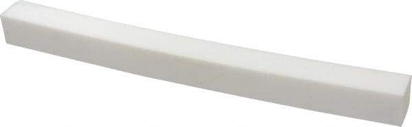 Made in USA - 1 Ft. Long x 1 Inch Wide x 1 Inch High, Virgin PTFE, Square Plastic Bar - White, +0.030 - 0.000 Tolerance - A1 Tooling