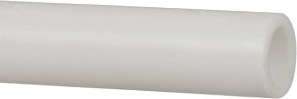 Made in USA - 1/2 Inch Outside Diameter x 3 Ft. Long, Plastic Round Tube - PTFE (Virgin), +/- 0.025 Inch Tolerance - A1 Tooling