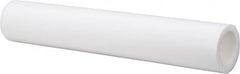 Made in USA - 1-1/2 Inch Outside Diameter x 1 Ft. Long, Plastic Round Tube - PTFE (Virgin), +/- 0.032 Inch Tolerance - A1 Tooling