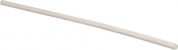 Made in USA - 4' Long, 1/2" Diam, PTFE (Glass-Filled) Plastic Rod - +0.005 Inch Length Tolerance - A1 Tooling