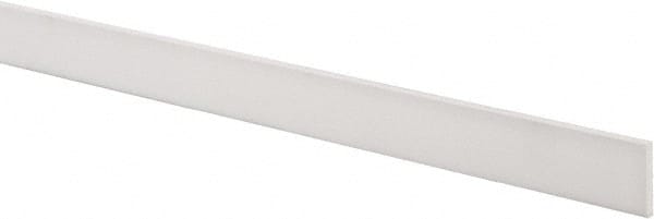 USA Sealing - 1' x 1" x 1/8" White PTFE (Virgin) Rectangular Bar - A1 Tooling