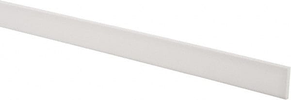 USA Sealing - 2' x 1" x 1/8" White PTFE (Virgin) Rectangular Bar - A1 Tooling