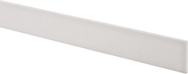 USA Sealing - 2' x 1-1/2" x 1/8" White PTFE (Virgin) Rectangular Bar - A1 Tooling