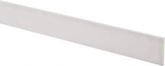 Made in USA - 3 Ft. Long x 1-1/2 Inch Wide x 1/8 Inch High, Virgin PTFE, Rectangular Plastic Bar - White, +/- 0.060 Tolerance - A1 Tooling