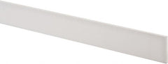 Made in USA - 4 Ft. Long x 1-1/2 Inch Wide x 1/8 Inch High, Virgin PTFE, Rectangular Plastic Bar - White, +/- 0.060 Tolerance - A1 Tooling