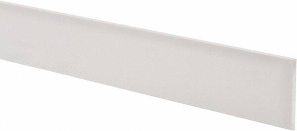 USA Sealing - 1' x 2" x 1/8" White PTFE (Virgin) Rectangular Bar - A1 Tooling