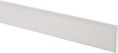 Made in USA - 4 Ft. Long x 2 Inch Wide x 1/8 Inch High, Virgin PTFE, Rectangular Plastic Bar - White, +/- 0.060 Tolerance - A1 Tooling