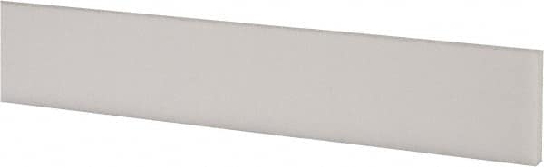 Made in USA - 1 Ft. Long x 1 Inch Wide x 3/16 Inch High, Virgin PTFE, Rectangular Plastic Bar - White, +/- 0.060 Tolerance - A1 Tooling